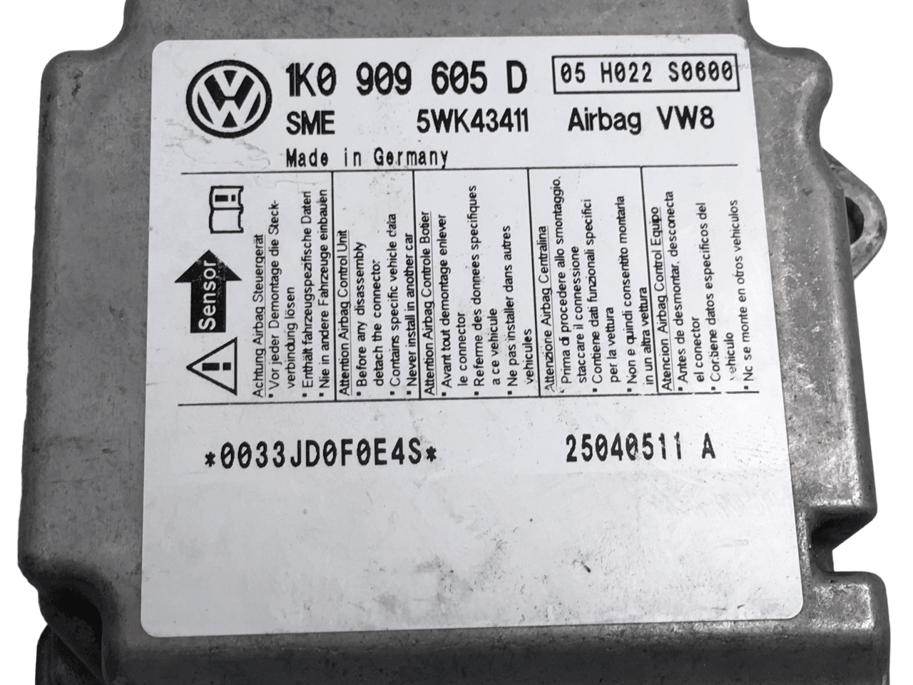 Centralita Airbag VW 1k0909605d - 1k0909605d