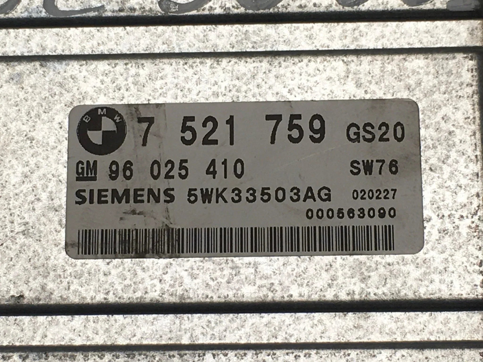 Centralita cambio bmw 7521759