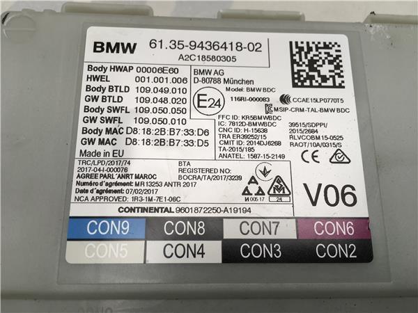 Centralita Confort Bmw 61359436418