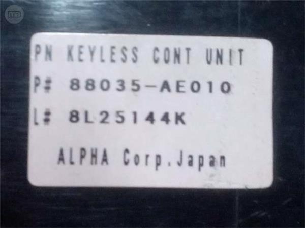 Centralita confort subaru legacy iii - 88035-ae010