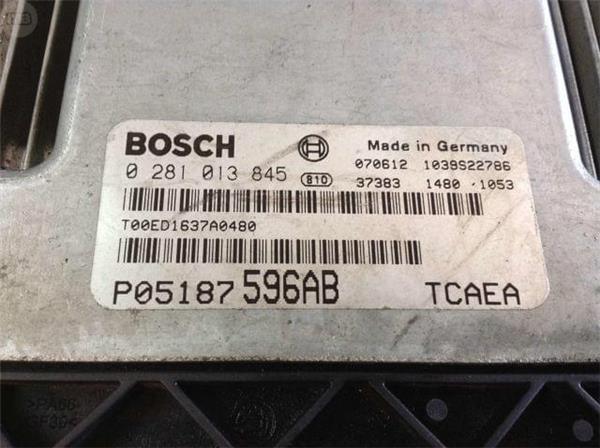 Centralita ecu jeep 2.0crd p05187596ab - 0281013845