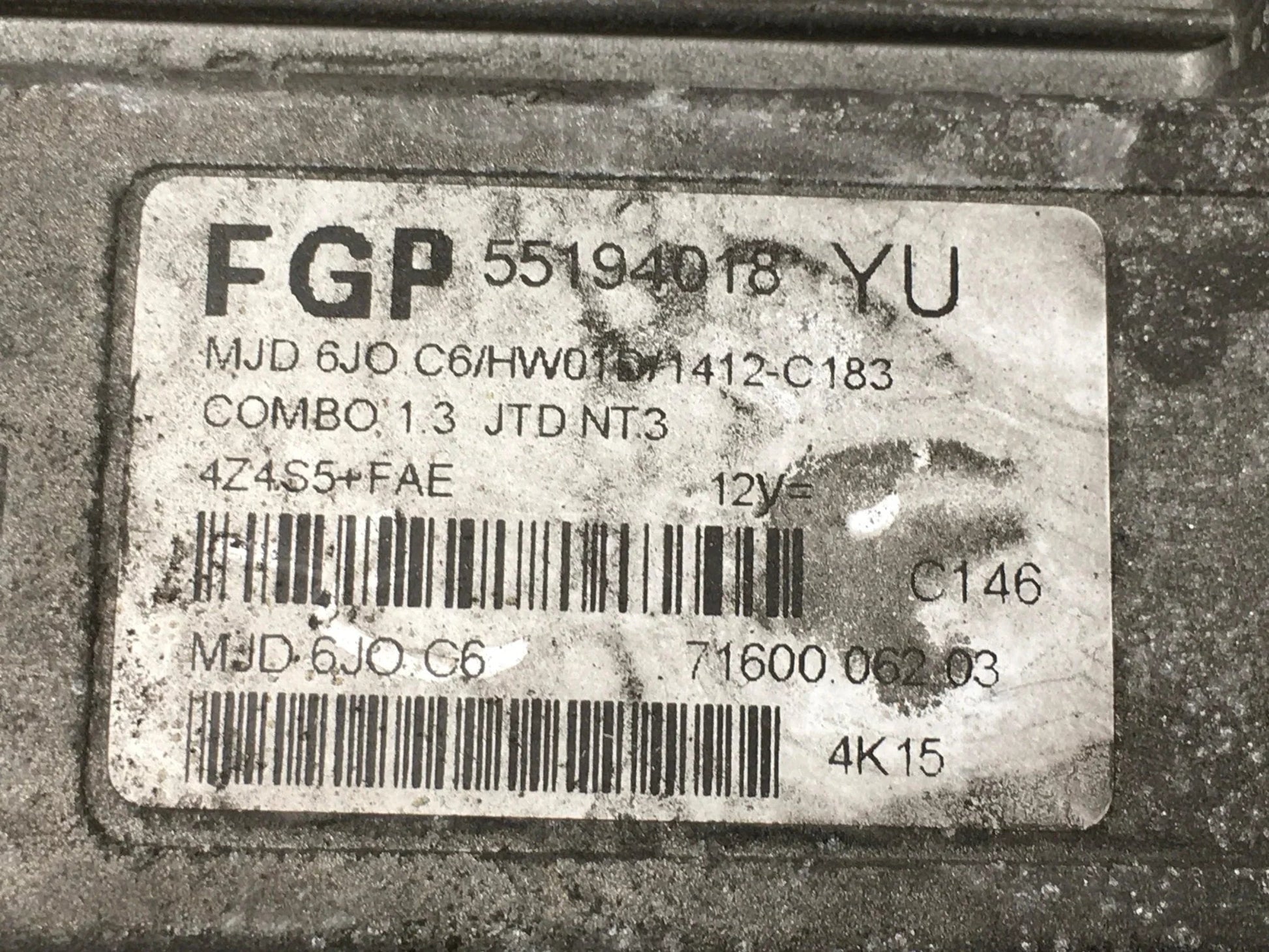 Centralita ECU Opel 55194018