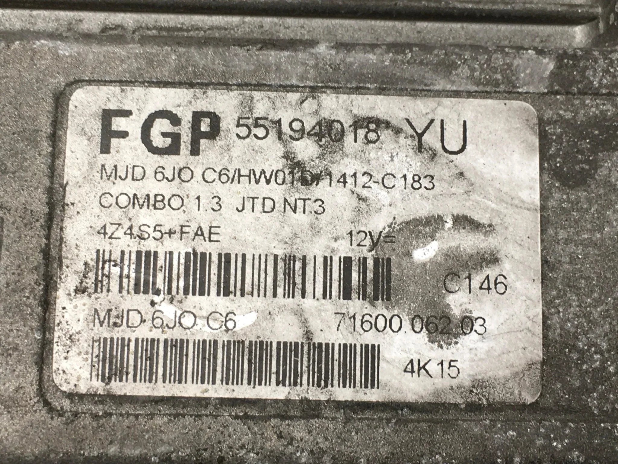 Centralita ECU Opel 55194018