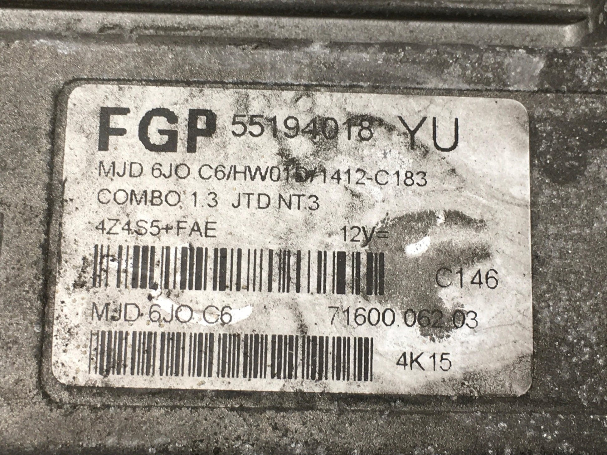 Centralita ECU Opel 55194018 - 55194018