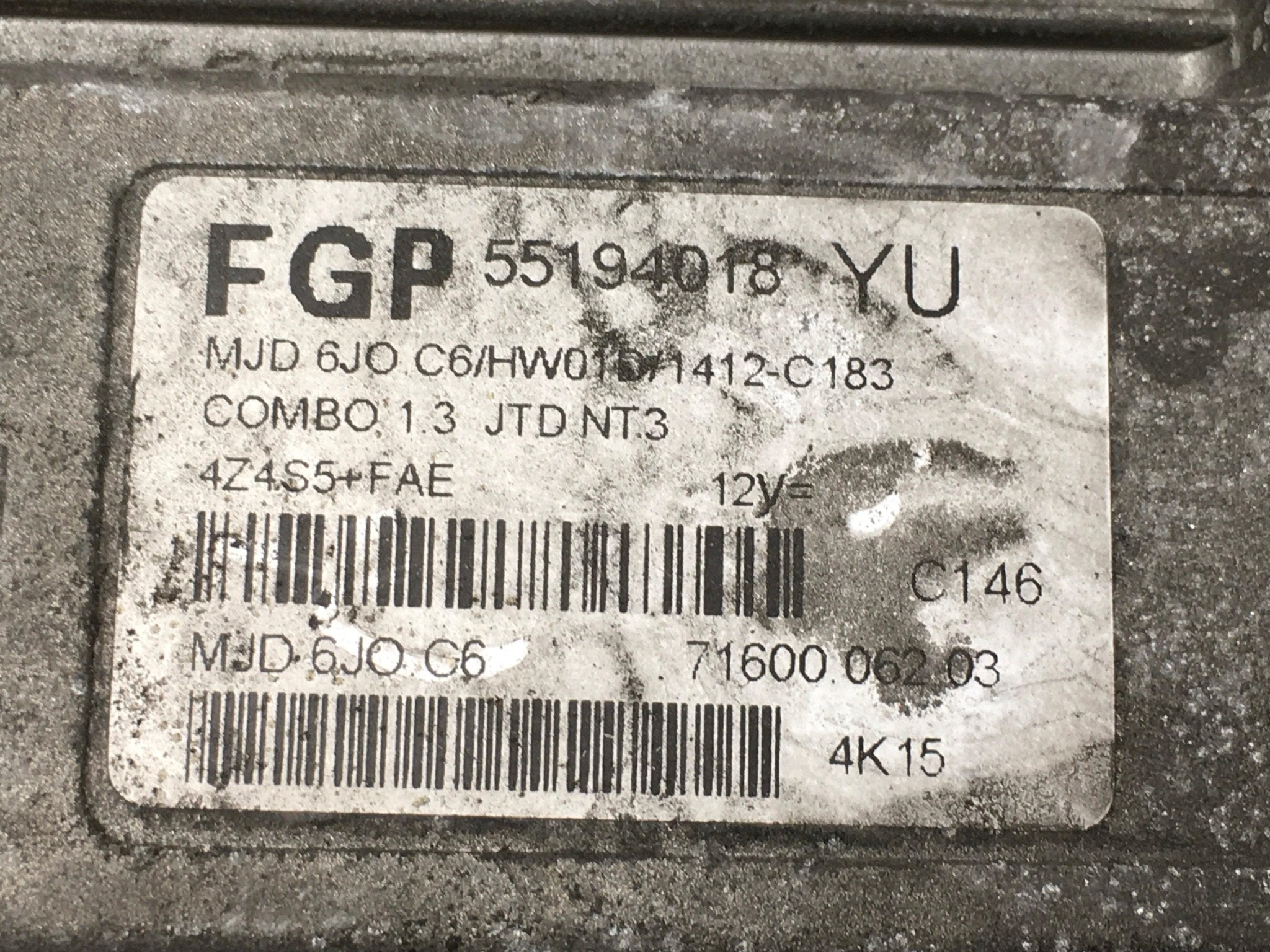 Centralita ECU Opel 55194018 - 55194018