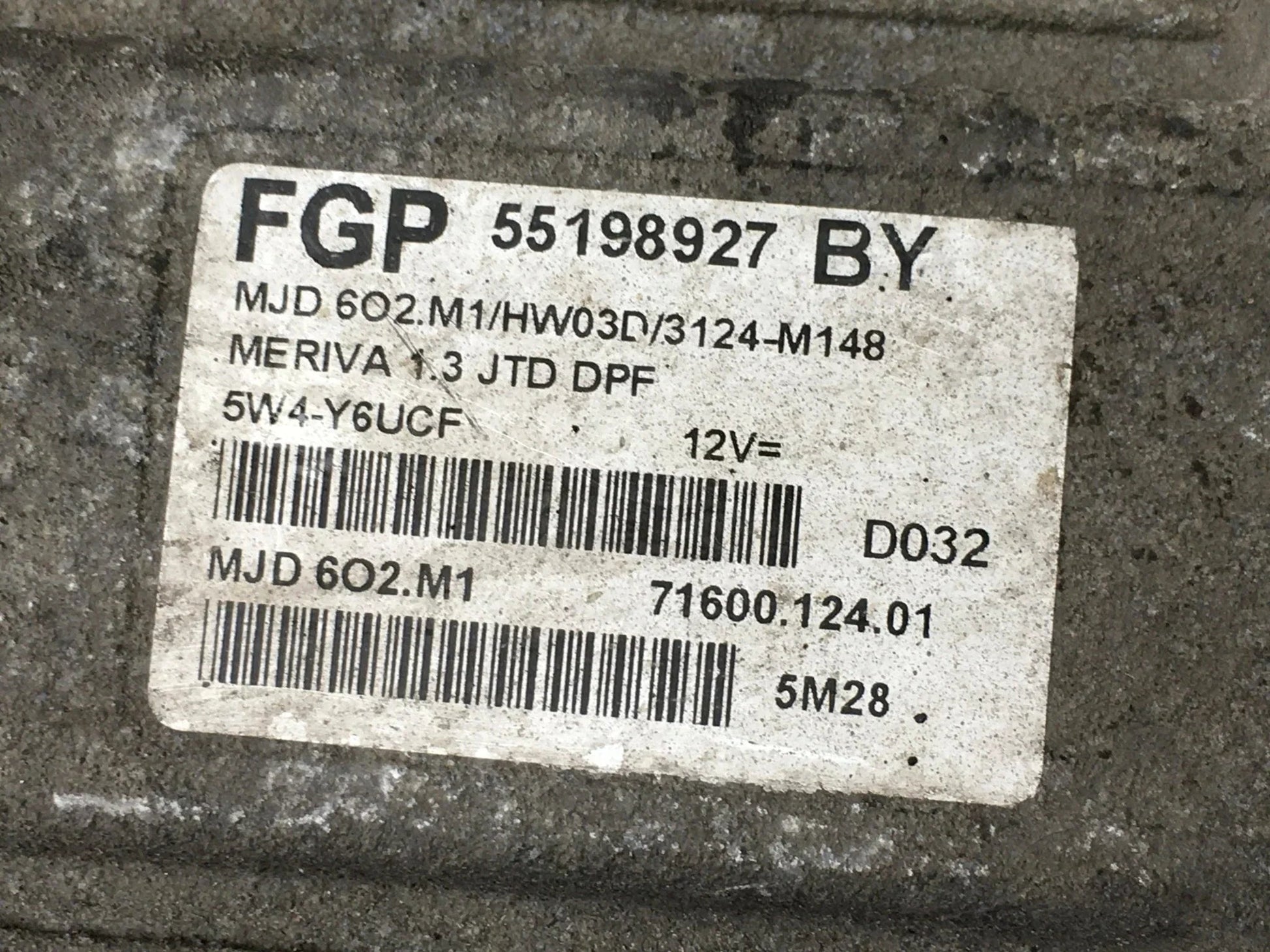 Centralita ECU Opel MJD602M1