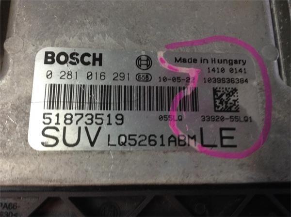 Centralita ecu sedici sx4 0281016291 - 0281016291