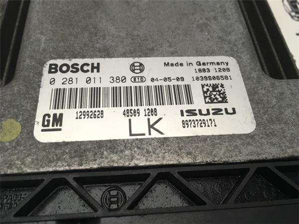 Centralita motor ecu opel 0281011380 - 0281011380