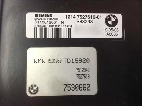 Centralita motor mini cooper r50 - 12147527610