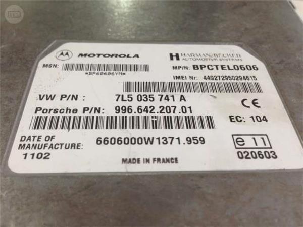 Centralita telefono porsche 7l5035741a - 7l5035741a