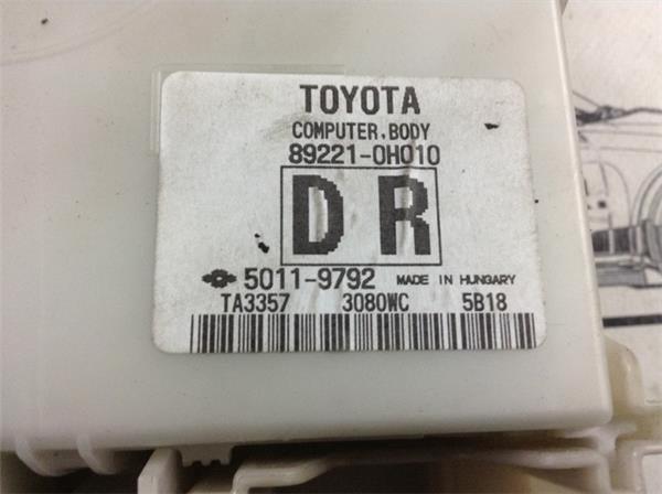 Centralita toyota aygo 108 c1 892210h010 - 892210h010