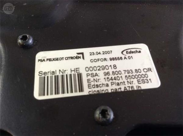 Cerradura techo izquierda peugeot 207cc - 9680079280