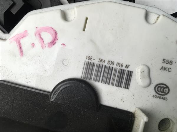 Cerradura tras dch Seat Leon 3 5F 5k4839 - 5k4839016af