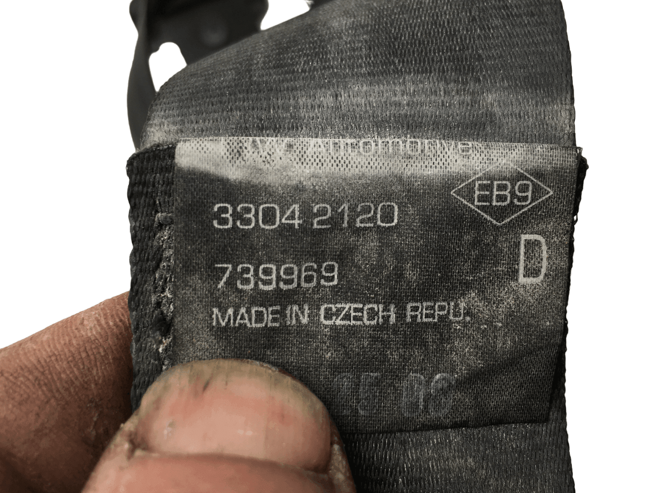 Cinturon derecho Renault Kangoo I - 33042120