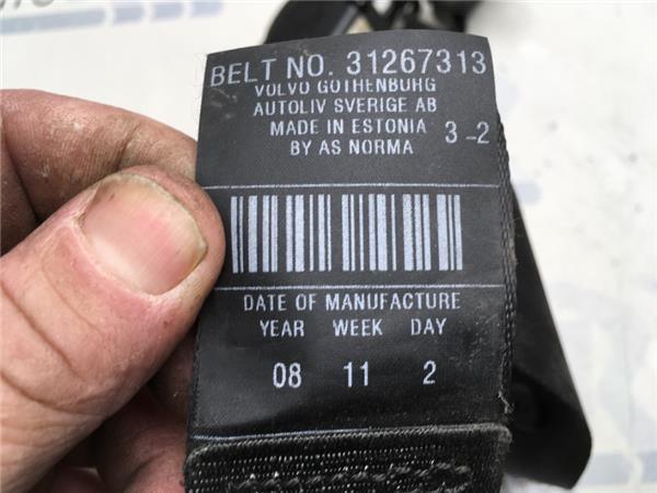 Cinturon derecho Volvo C30 - 31267313