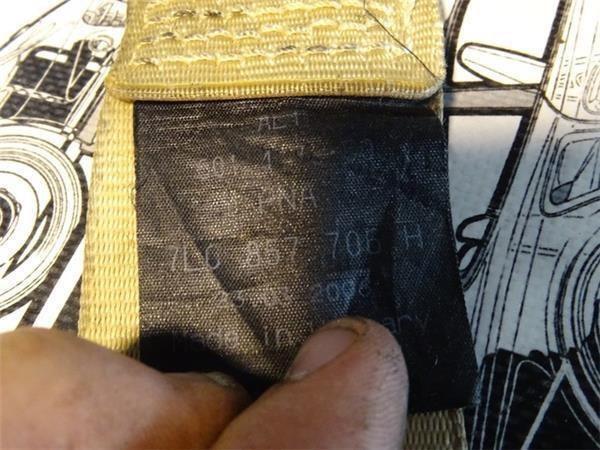 Cinturon pretensor del der vw touareg - 7l0857706h