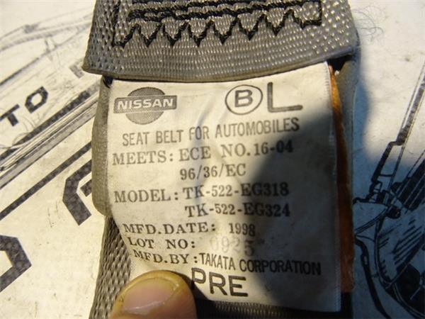 Cinturon pretensor nissan patrol y61 - tk522eg324