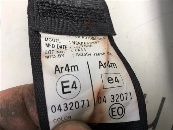 cinturon trasero dcho honda accord 7 - nsb053gr57