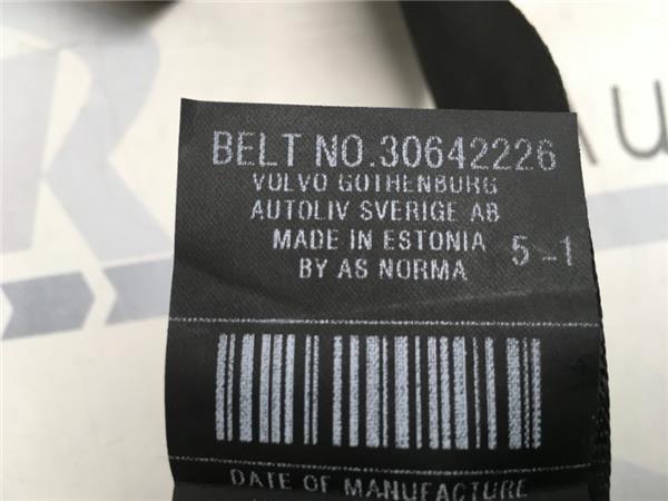 Cinturon trasero izq Volvo C30 - 30642226