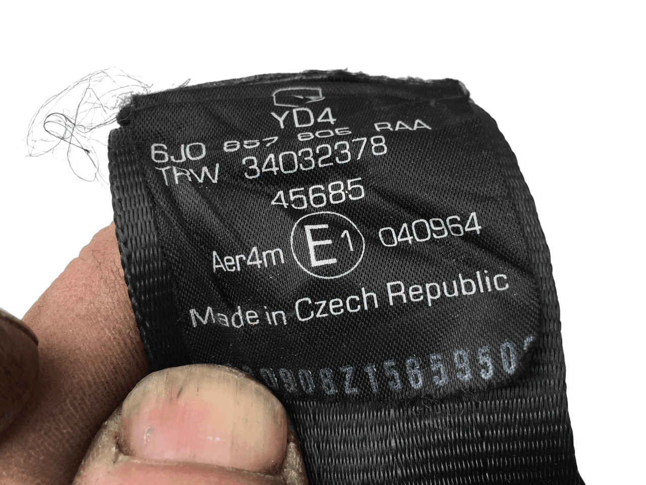 Cinturon trasero Seat Ibiza 6J - 34032378