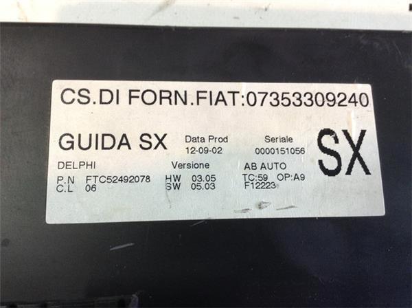 CLIMATIZADOR ALFA 147 07353309240 - 07353309240