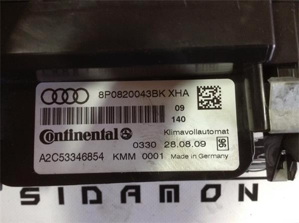 Climatizador audi a3 8p 8p0820043bk - 8p0820043bk