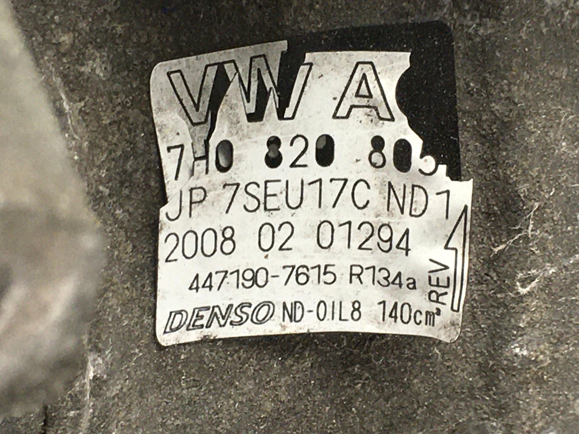 Compesor A/C VW 7H0820805 - 7H0820805