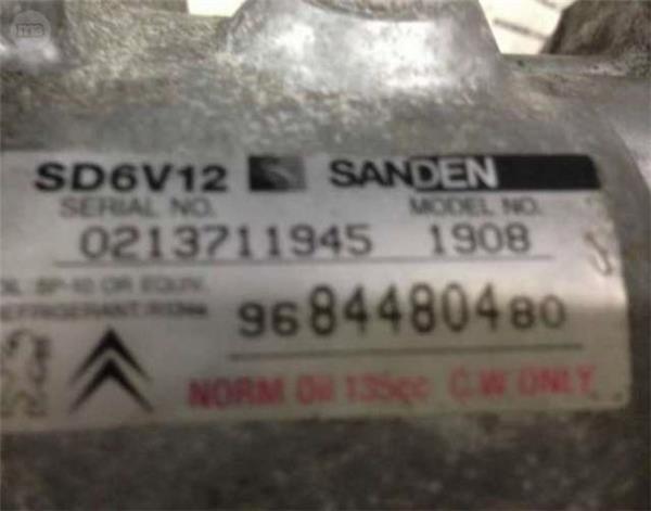Compresor ac citroen/peugeot sd6v12-1908 - sd6v12-1908