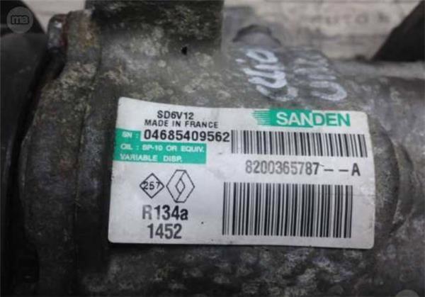 Compresor ac nissan/renault sd6v12-1452 - sd6v12-1452