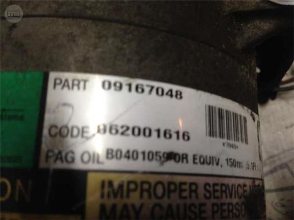 Compresor ac opel/vauxhall 09167048 - 09167048