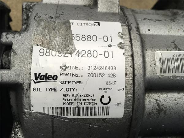 Compresor a/c peugeot 9809274280 - 9809274280