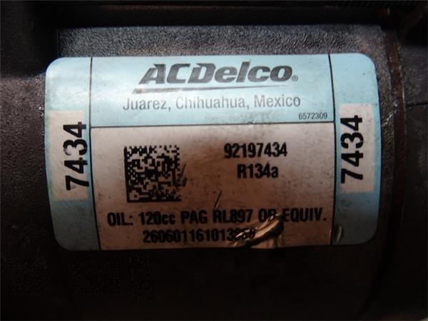 Compresor chevrolet camaro 92197434 - 92197434