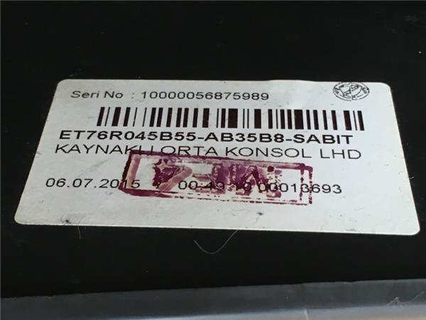 Consola central Ford Transit Courier - et76-r045b55-ab