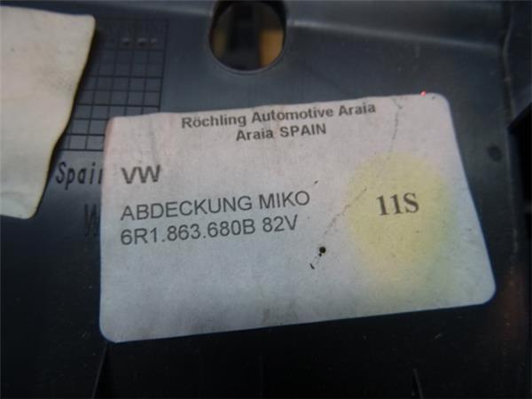 Consola central volkswagen polo 6r - 6r1863680b