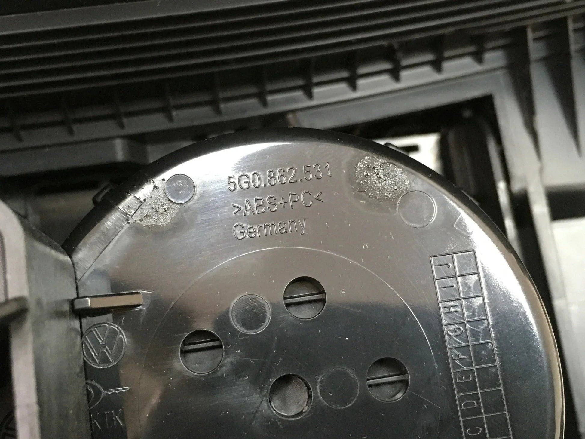 Consola central VW Golf 7