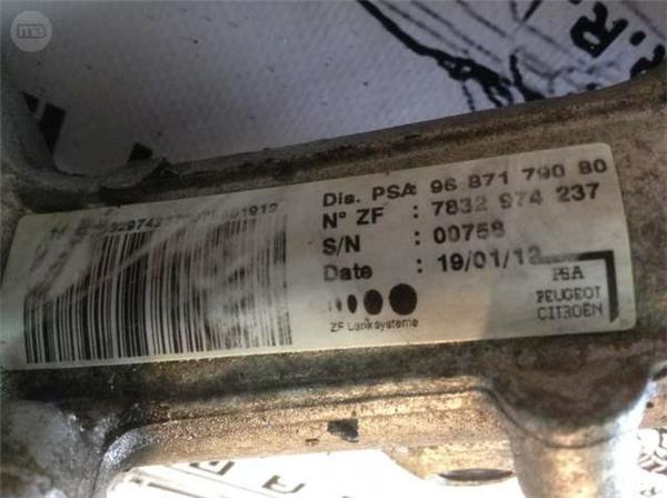 Cremallera direccion citroen c5 iii - 9687179080