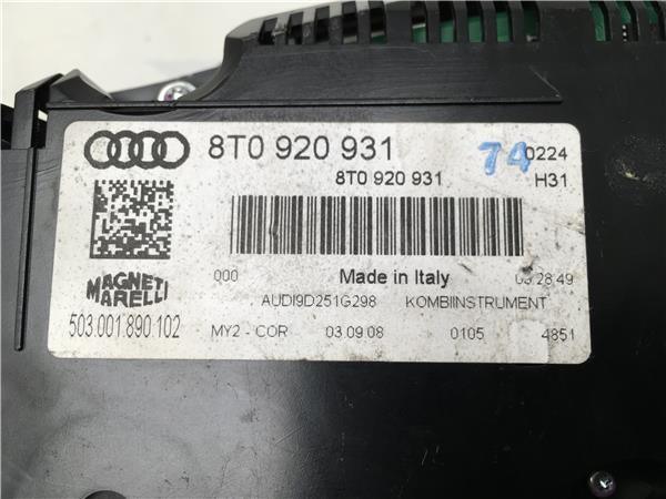 Cuadro instrumento Audi A5 8t - 8t0920931