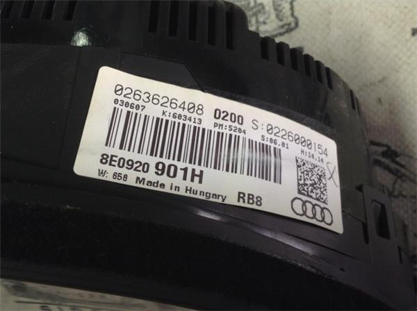 Cuadro instrumentos audi a4 b7 2.0 tdi - 8e0920901h