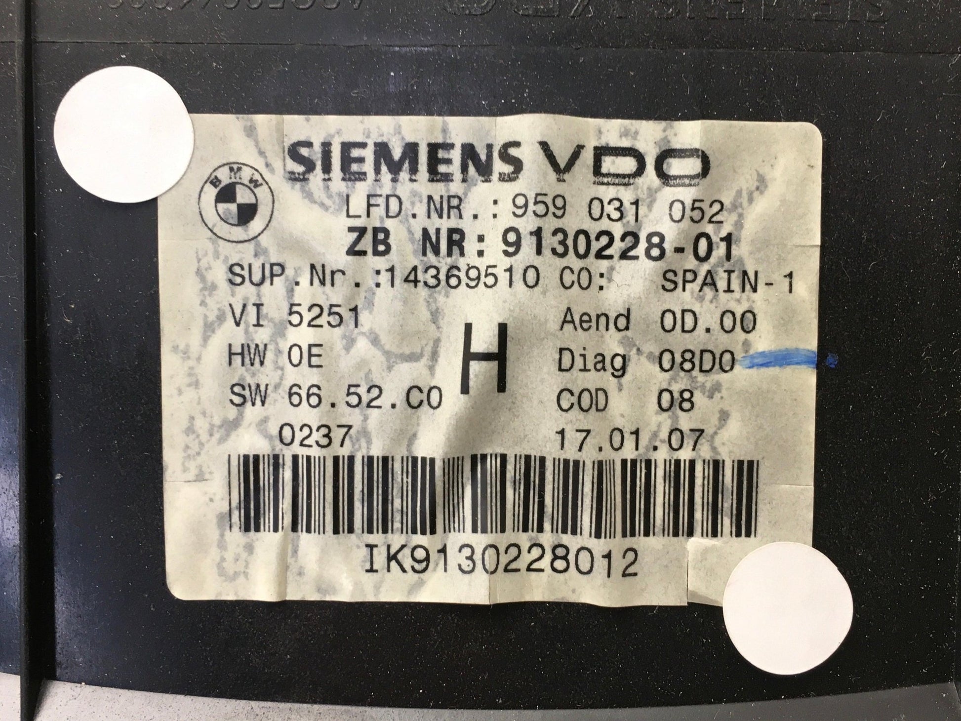 Cuadro instrumentos BMW 9130228 - 9130228