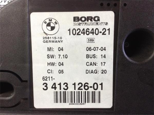 Cuadro instrumentos bmw x3 e83 102464021 - 102464021