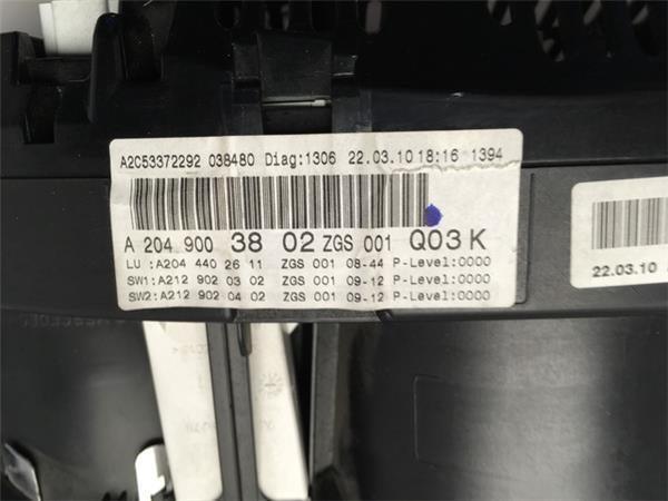 Cuadro instrumentos mercedes c w204 - a2049003802