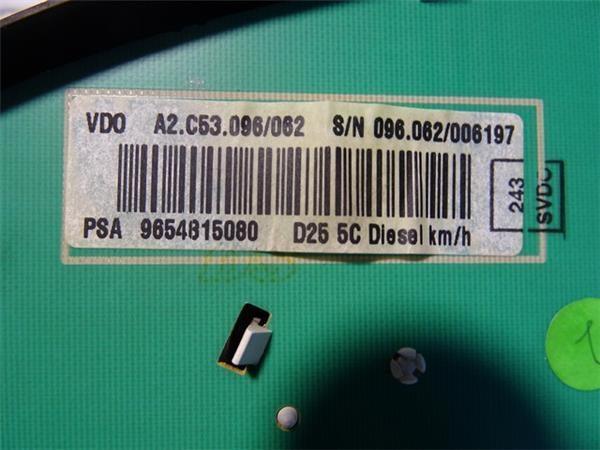 Cuadro instrumentos peugeot 407 - 9654815080