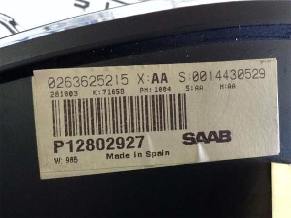 Cuadro instrumentos saab 93 p12802927 - p12802927