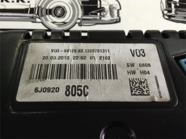 Cuadro instrumentos seat ibiza 6j 1.6tdi - 6j0920805c