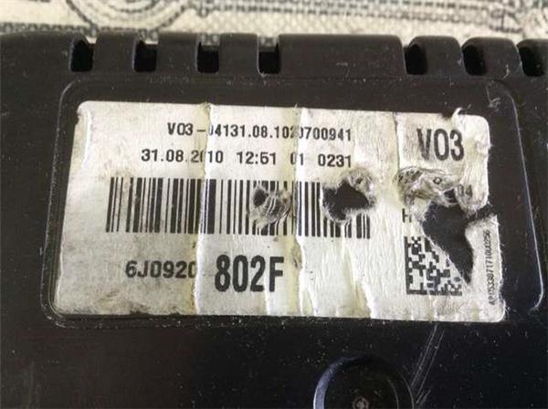 Cuadro instrumentos seat ibiza bocanegra - 6j0920802f