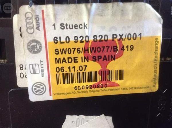 Cuadro instrumentos seat ibiza fr - 6l0920820 px