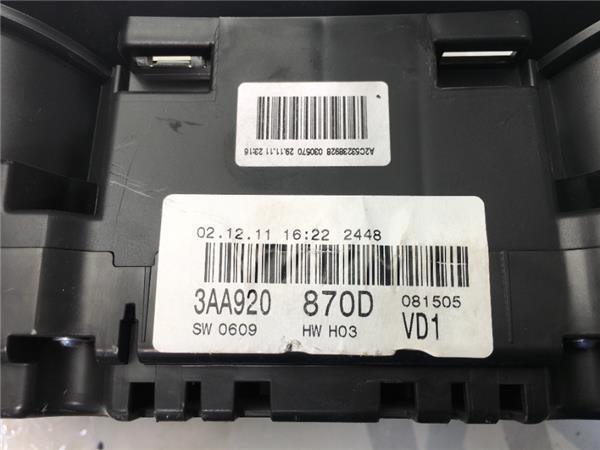 Cuadro instrumentos VW Passat 3c B7 362 - 3aa920870d