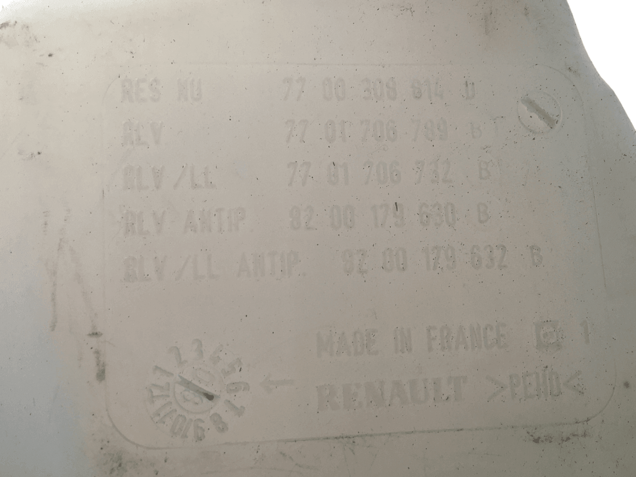 Deposito limpiaparabrisas Renault Kangoo I - 7700308814d