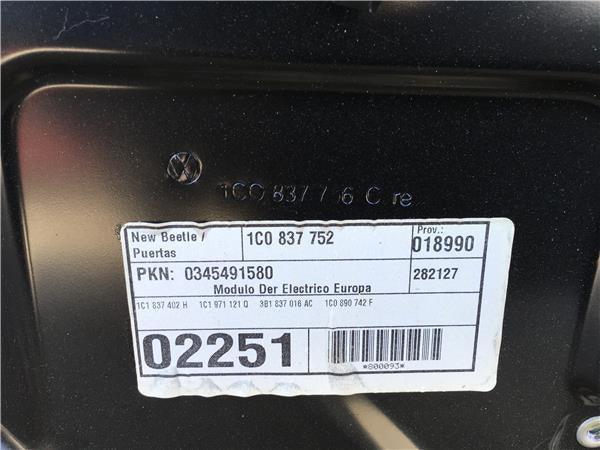 Elevalunas delantero dcho VW New Beetle - 1c0837752