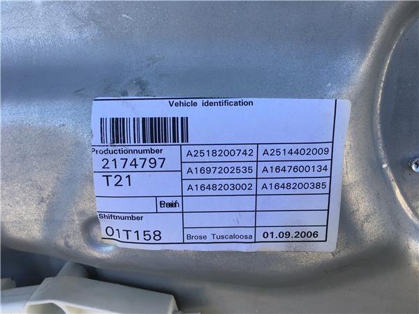 Elevalunas delantero izquierdo clase m - a2518200742